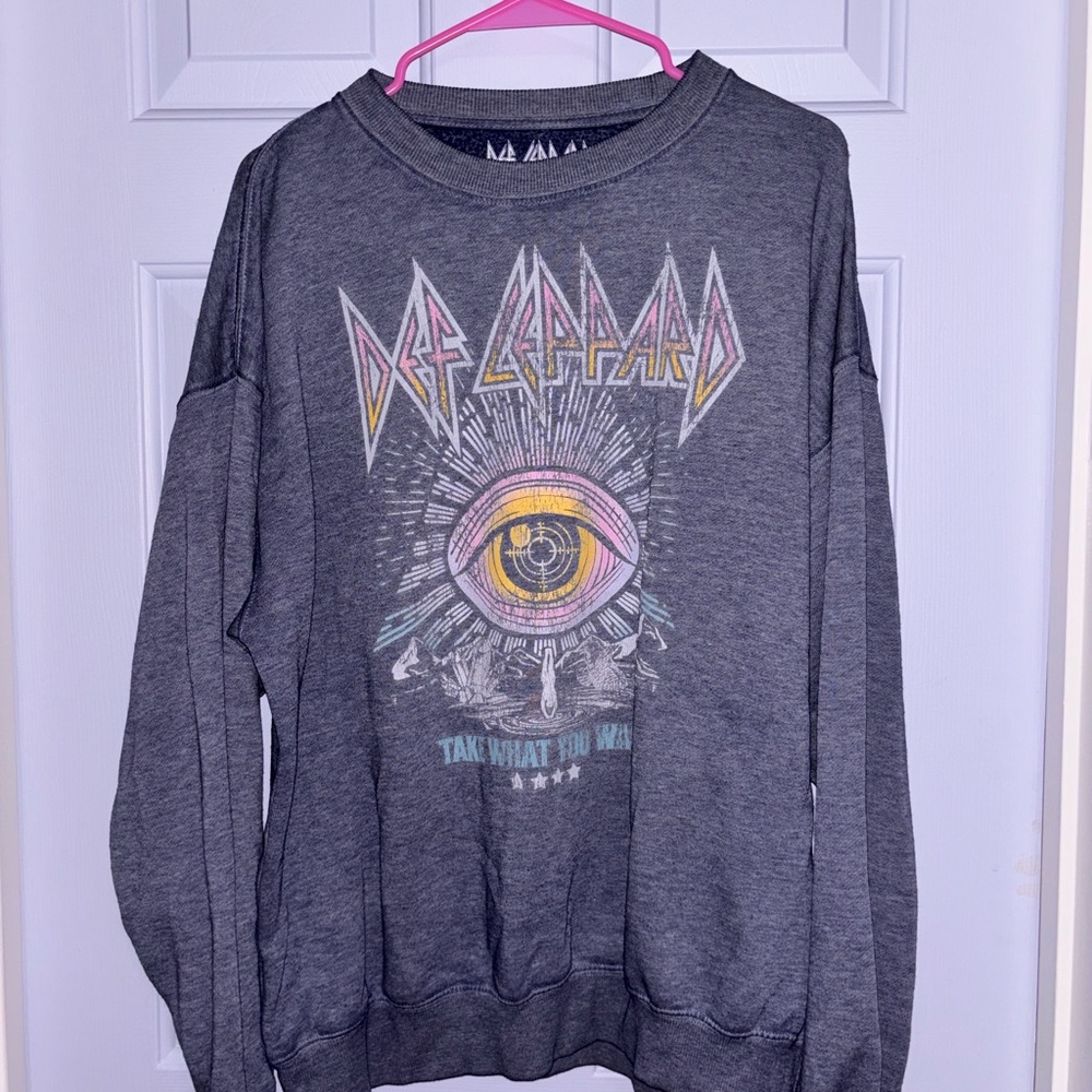 Gray/Navy bluish graphic sweatshirt